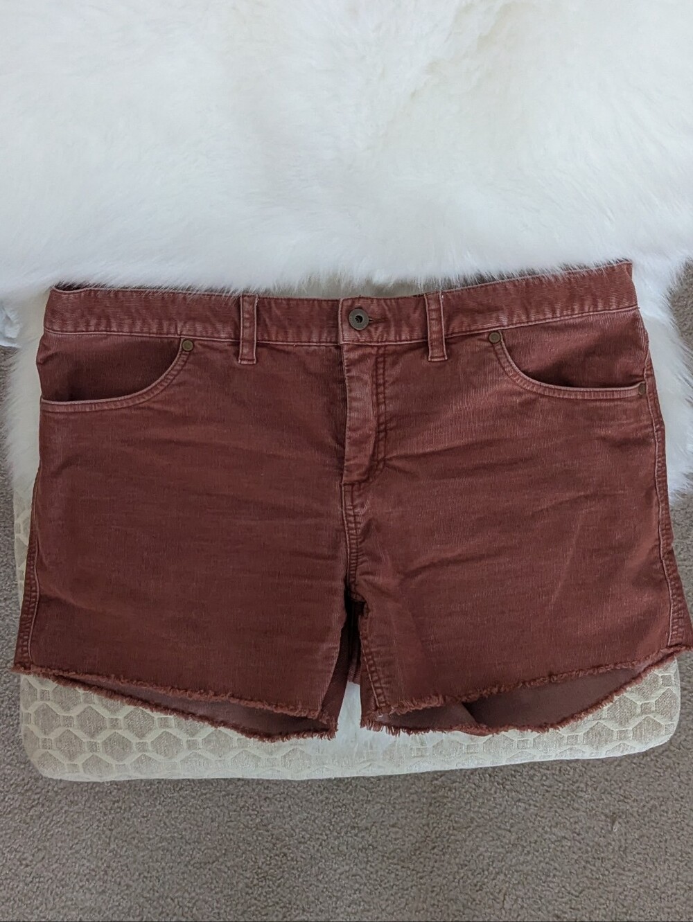 Carve Designs Corduroy Frayed hem Shorts